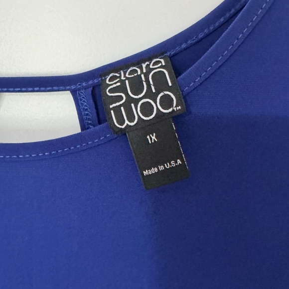 CLARA SUNWOO Royal Blue Tunic Top - Picture 3 of 5